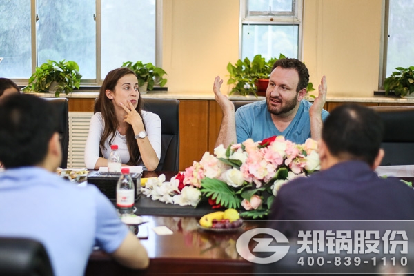 美國客戶來訪  鄭鍋股份對(duì)接美洲市場(chǎng)